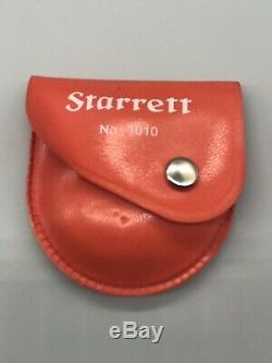 STARRETT 1010-E POCKET DIAL CALIPER GAGE withPROTECTIVE POUCH In GOOD CONDITION