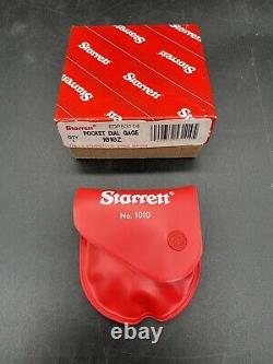 STARRETT 1010Z Pocket Dial Thickness Gauge Acc. 001 With Case NEW