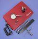 STARRETT 196A Plung Back Dial Test Indicator Set, in nice red case Machinist