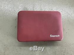 STARRETT 196A1Z DIAL TEST INDICATOR With ORIGINAL RED BOX & CASE