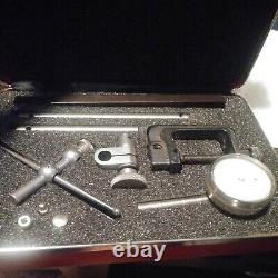 STARRETT 196A1Z Dial Test Indicator Kit Universal Back Plunger with Case USA