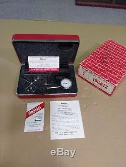 STARRETT 196A1Z Dial Test Indicator in red Case & Box Machinist
