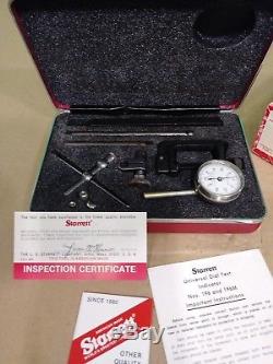 STARRETT 196A1Z Dial Test Indicator in red Case & Box Machinist