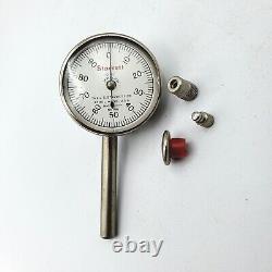 STARRETT 196A1Z Dial Test Jeweled Indicator Set in Case withRoller Contact Point