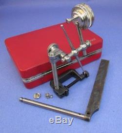 STARRETT 196A1Z Plung Back Dial Test Indicator Set in red case Machinist
