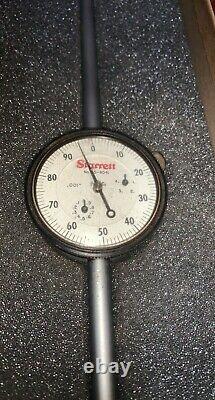 STARRETT 25-4041J Dial Indicator, 0 to 4 In, 0-100 Vintage Machine Shop Equipment