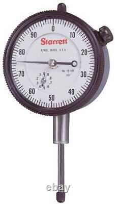 STARRETT 25-441J WithSLC Dial Indicator, 0 to 1 In, 0-100