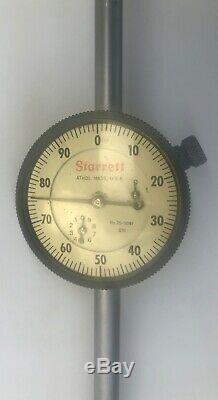STARRETT 3 1/4 Inch Travel Precision Dial Indicator. 001 Accuracy Model 25-3041
