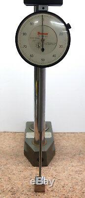 STARRETT 6 RANGE DIAL INDICATOR 656-6041 with HEAVY TRANSFER STAND