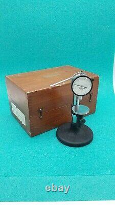 STARRETT #652 Dial Bench Gage Complete in Wooden Case. New