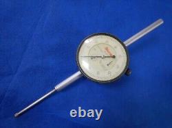 STARRETT #655-2041 Dial Indicator 0-2 Long Range. 001 Graduation