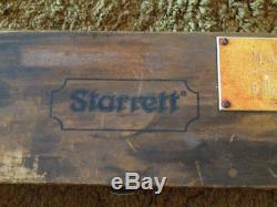 STARRETT 656-10041 Travel dial indicator gage with ORIGINAL wood CASE Made USA