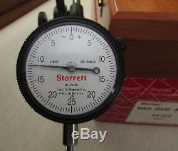 STARRETT 657 EZ Magnetic Base With Dial Indicator Wood Case & box Machinist