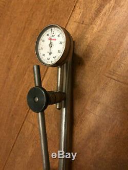 STARRETT 657 Magnetic Base Indicator Holder with Starrett Dial and Accessories