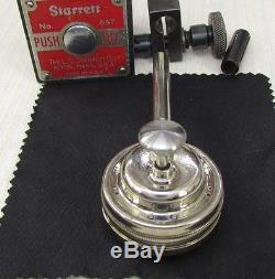 STARRETT 657A Magnetic Base with STARRETT 196B Dial Test Indicator Machinist
