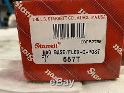 STARRETT 657T Magnetic Base withPost Assembly