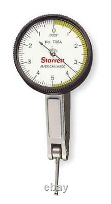 STARRETT 708ACZ Dial Test Indicator, Hori, 0 to 0.010 In