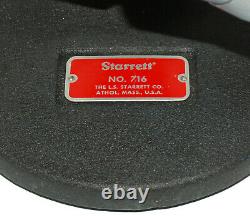 STARRETT 716 DIGITAL or DIAL INDICATOR TESTER / CALIBRATOR. TESTED 0-1 x. 0001