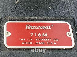 STARRETT 716M Indicator Tester 0-25 mm Range, Speeder Thimble, 0.002mm