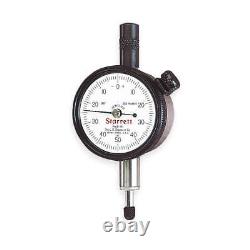 STARRETT 81-141J Dial Indicator, 0 to 0.250 In, 0-50-0 2ZUH4