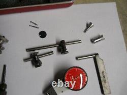 STARRETT #811 SWIVEL HEAD DIAL TEST INDICATOR IN CASE WithATTACHMENTS. 0005