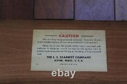 STARRETT DIAL INDICATOR #656-6041 / 0-6, Long Range, Original Box, See Pics