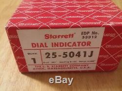 STARRETT DIAL INDICATOR MODEL 25-5041J Range 0-5 NEW in Box