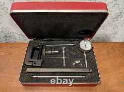 STARRETT DIAL TEST INDICATOR NO196A1Z with CASE & ATTACHMENTS