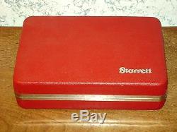 STARRETT DIAL TEST INDICATOR NO196A1Z with CASE & ATTACHMENTS SUPER CLEAN