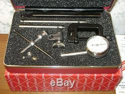 STARRETT DIAL TEST INDICATOR NO196A1Z with CASE, BOX & ATTACHMENTS NEW OLD STOCK