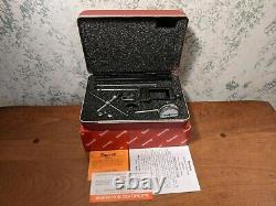 STARRETT DIAL TEST INDICATOR NO196A6Z with CASE BOX & ATTACHMENTS NOS