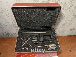 STARRETT DIAL TEST INDICATOR NO196A6Z with CASE BOX & ATTACHMENTS NOS