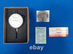 STARRETT Dial Indicator 0 to 0.25 Range Continuous 0-100 Dial Reading 655-241J
