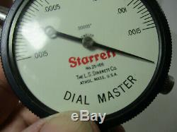 STARRETT Dial Indicator # 25-106 x. 00005 SUPER PRECISE Dial Master Tool