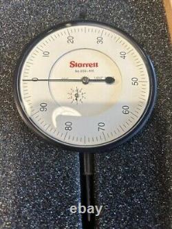 STARRETT Dial Indicator Lug Back 0 in to 1 in Range, Large 3.83 Dial 656-441J