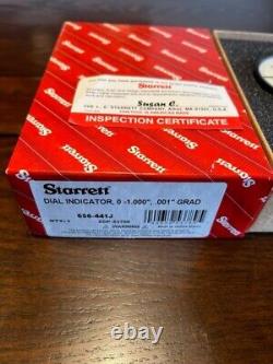 STARRETT Dial Indicator Lug Back 0 in to 1 in Range, Large 3.83 Dial 656-441J