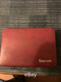 STARRETT Dial Indicator No. 196 Complete Set In Original Red Case