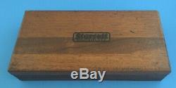 STARRETT INDICATOR SET 25-131 0.0005 With Original Wood box (Complete set)