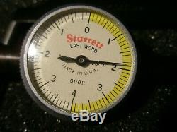 STARRETT LAST WORD DIAL INDICATOR NO 711 with CASE. 0001