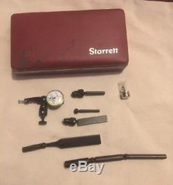 STARRETT Last Word Dial Indicator Set No. 711 with Case & Attachments. 001