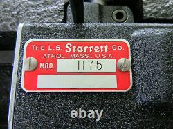 STARRETT MOD #1175 (Very Nice). 375 to 6.000 DIAL INDICATOR GROOVE GAGE withCASE