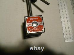 STARRETT Magnetic Base & Metric Indicator, (4) mm rules Package Deal used