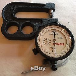 STARRETT NO. 1015 SERIES PORTABLE DIAL THICKNESS GAGE With NO. 25-611J INDICATOR