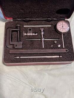 STARRETT NO. 196 UNIVERSAL BACK PLUNGER DIAL INDICATOR Complete SET