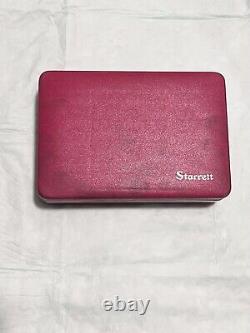 STARRETT NO. 196 UNIVERSAL BACK PLUNGER DIAL INDICATOR Complete SET