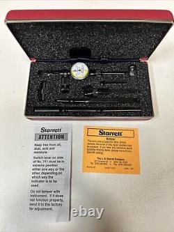 STARRETT NO. 711 DIAL TEST INDICATOR LAST WORD SET WithCASE COMPLETE