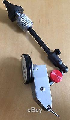 STARRETT NO. 811-5 DIAL TEST INDICATOR WithSWIVEL HEAD. 0005GRADS PLUS ATTACHMENTS