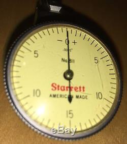 STARRETT NO. 811-5CZ SWIVEL HEAD DIAL TEST INDICATOR IN CASE WithATTACHMENTS. 0005