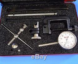 STARRETT No. 196 UNIVERSAL DIAL TEST INDICATOR with ACCESSORIES in BOX