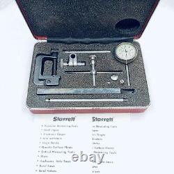 STARRETT No. 196A1Z Dial Test Jeweled Indicator Set in Padded Case